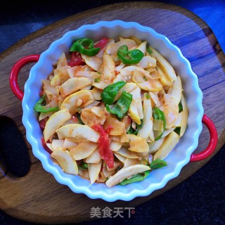蒜香青椒炒瓜片的做法