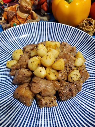 蒜子牛肉粒的做法