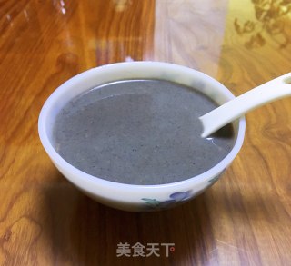 黑芝麻核桃米糊的做法