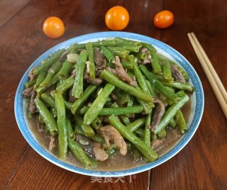 豇豆炒肉的做法