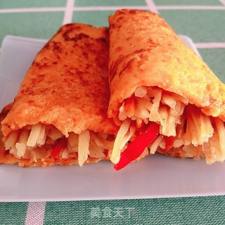 胡萝卜卷饼的做法