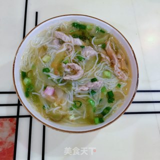 榨菜肉丝汤米粉的做法