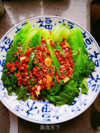 蒜香拌生菜的做法