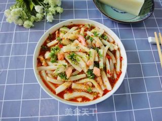 泡菜拌凉粉的做法