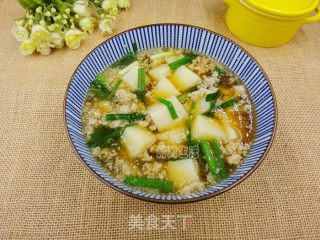 鲜肉煮凉粉的做法