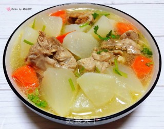 #肉类#鸭腿炖白萝卜的做法