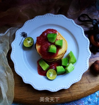 草莓酱香蕉饼的做法