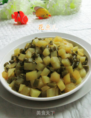 酸豆角炒土豆的做法
