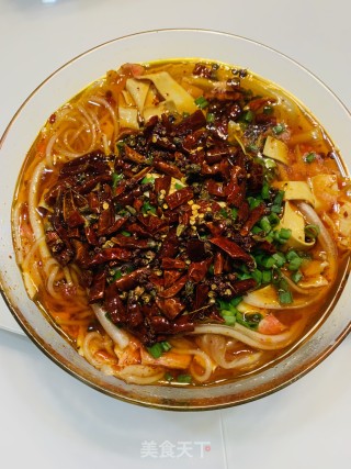 麻辣蟹肉土豆粉的做法