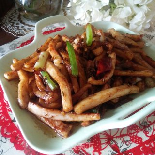 孜然爆炒鱿鱼的做法
