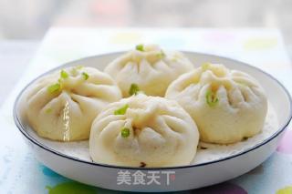 素馅水煎包的做法