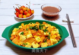豆腐鸡蛋炒辣白菜的做法
