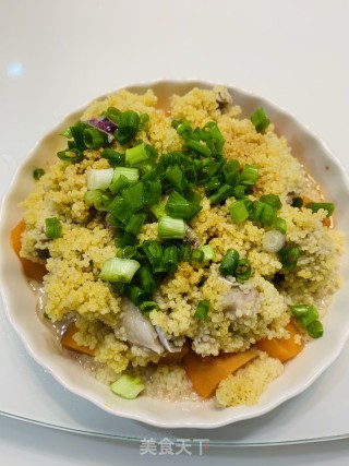 小米蒸排骨的做法