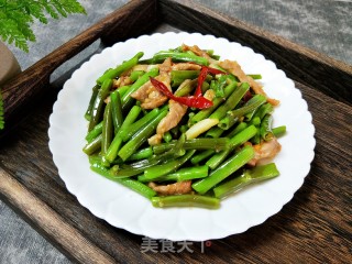 空心菜梗炒肉丝的做法