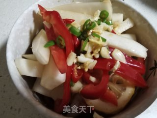 腌萝卜彩椒的做法