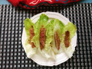 生菜卷牛肉的做法