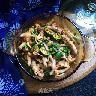 酸辣青柠鸡爪的做法