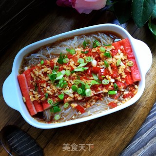 剁椒粉丝蒸蟹棒的做法