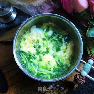 黄瓜丝蛋花汤的做法