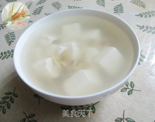 羊尾笋豆腐汤的做法