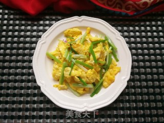 小葱炒鸡蛋的做法