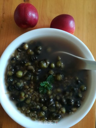 百合籽绿豆桂花汤的做法