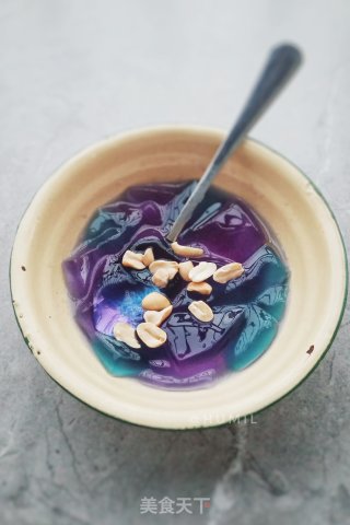 蝶豆花冰粉的做法