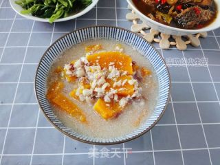 南瓜花生汤的做法