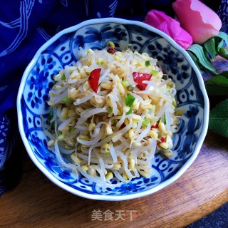 炝拌小豆芽的做法