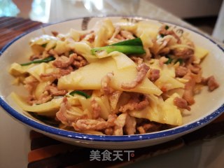 鲜笋炒肉丝的做法