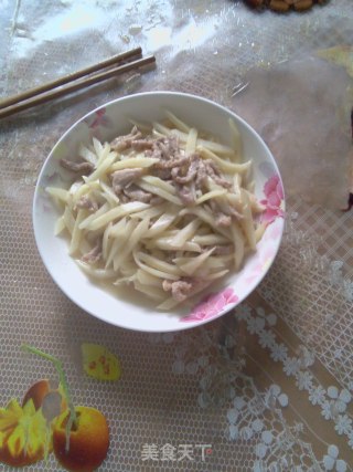 茭白炒肉丝的做法