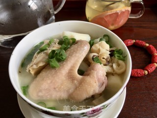 莲子淮山母鸡汤的做法