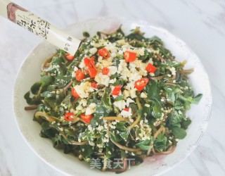 火麻油蒜蓉马齿苋的做法