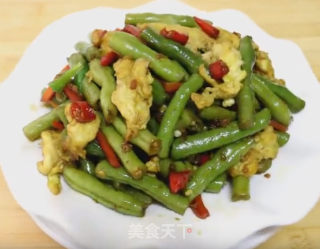 四季豆炒蛋的做法