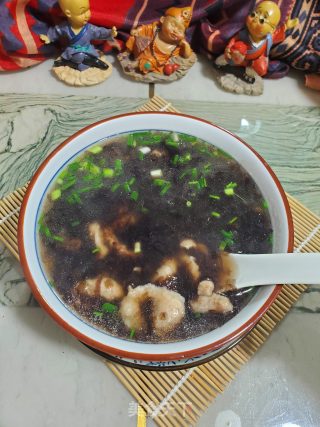 紫菜滑肉汤的做法