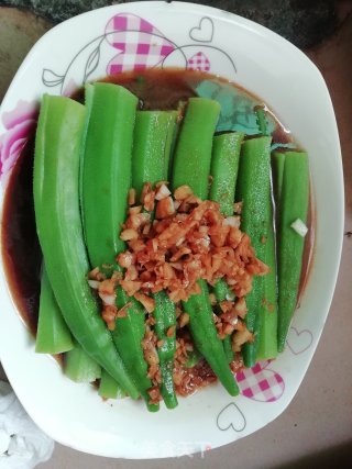 白灼秋葵的做法