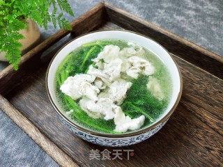 茴香菜瘦肉汤的做法