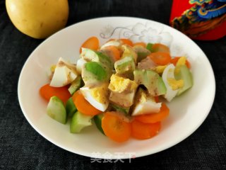 鸡蛋蔬菜沙拉的做法