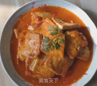番茄炖豆腐的做法