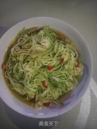 凉拌西葫芦丝的做法
