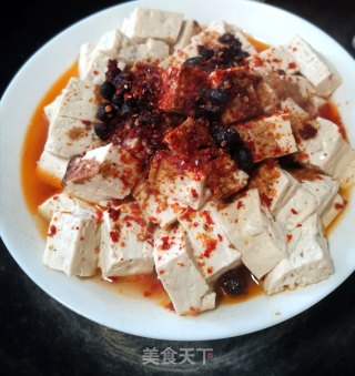 豆豉辣椒蒸老豆腐的做法