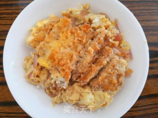 滑蛋猪排饭的做法