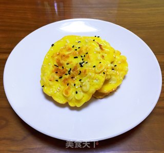 奶香玉米饼的做法