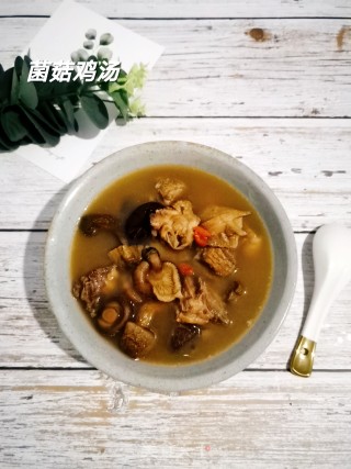 菌菇鸡汤的做法
