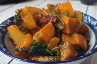 南瓜焖土豆的做法