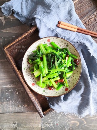 炝炒菜心的做法