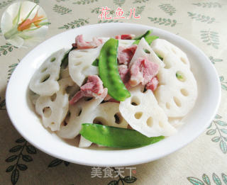 咸肉荷兰豆莲藕的做法