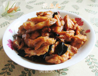 黑木耳鸡爪烧烤麸的做法