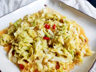 圆白菜炒粉丝的做法