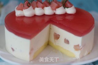 高颜值蜜桃慕斯蛋糕